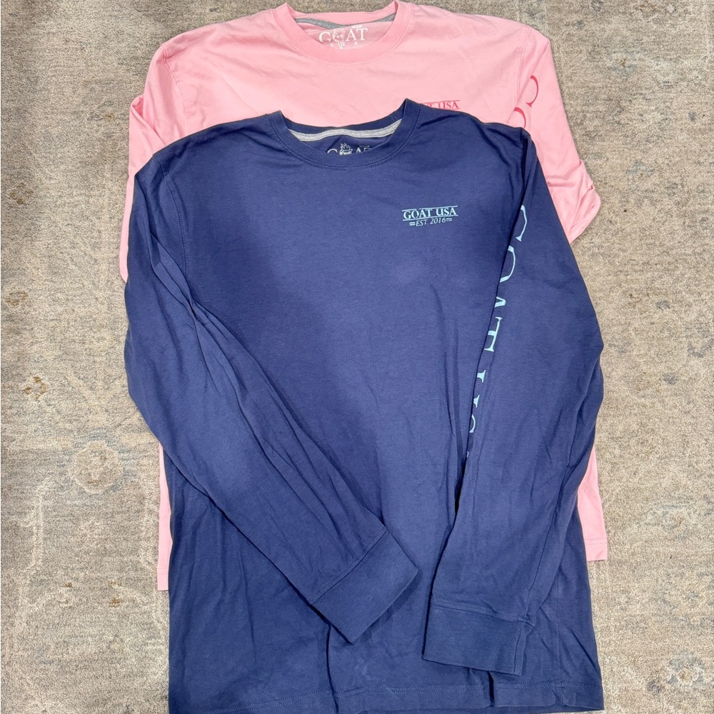 GOAT USA long sleeves crew neck tee shirts